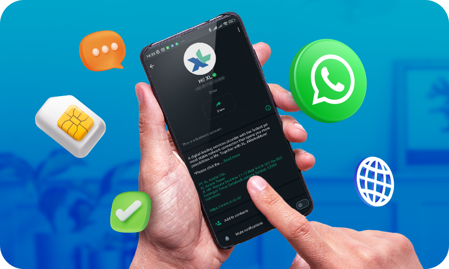 image Penuhi Semua Kebutuhan Internetmu dengan WhatsApp Resmi XL